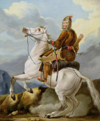 An Oriental Warrior by Alexander Osipovich Orlowski